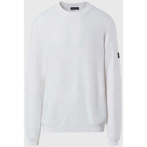 Abbigliamento Uomo T-shirts a maniche lunghe North Sails maglione bianco Ecovero Bianco