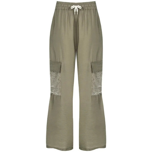 Abbigliamento Donna Pantaloni Rinascimento CFC0119043003 Verde Militare