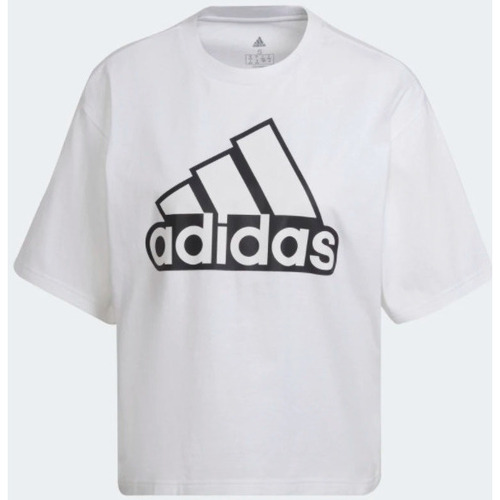 Abbigliamento Donna T-shirt & Polo adidas Originals Essentials Logo Boxy Bianco
