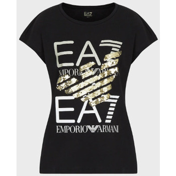 Abbigliamento Donna T-shirt maniche corte Ea7 Emporio Armani 3LTT18 Nero