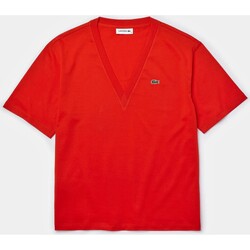 Abbigliamento Donna T-shirt & Polo Lacoste TF8392 Rosso
