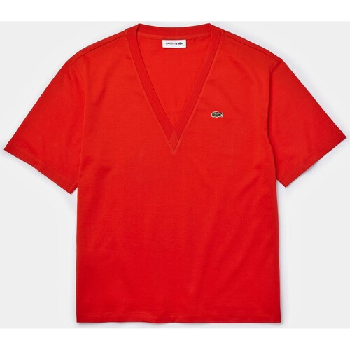 Abbigliamento Donna T-shirt & Polo Lacoste TF8392 Rosso