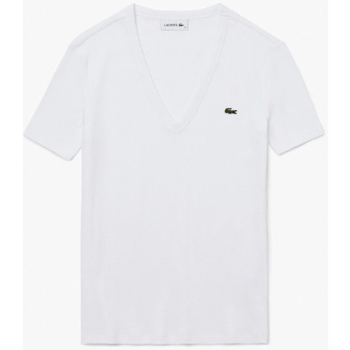 Abbigliamento Donna T-shirt maniche corte Lacoste TF5457 Bianco