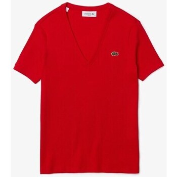 Abbigliamento Donna T-shirt & Polo Lacoste TF5457 Rosso