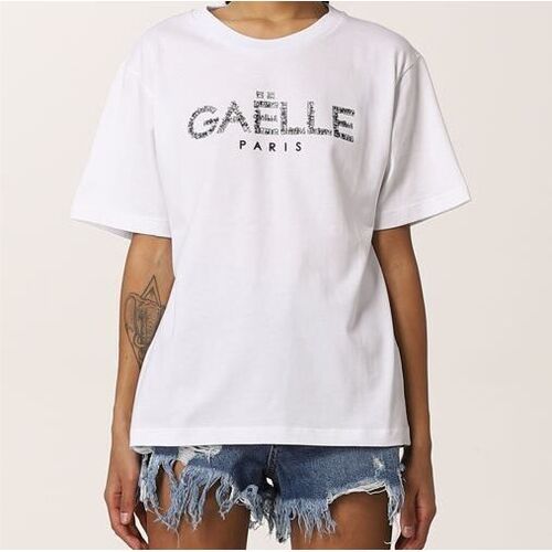 Abbigliamento Donna T-shirt maniche corte GaËlle Paris 11006 Bianco