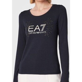 Abbigliamento Donna T-shirts a maniche lunghe Ea7 Emporio Armani 6LTT26 Blu