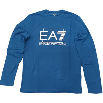 Abbigliamento Uomo T-shirts a maniche lunghe Ea7 Emporio Armani 3RPT64 Azzurro