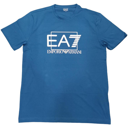 Abbigliamento Uomo T-shirt maniche corte Ea7 Emporio Armani 3RPT62 Azzurro