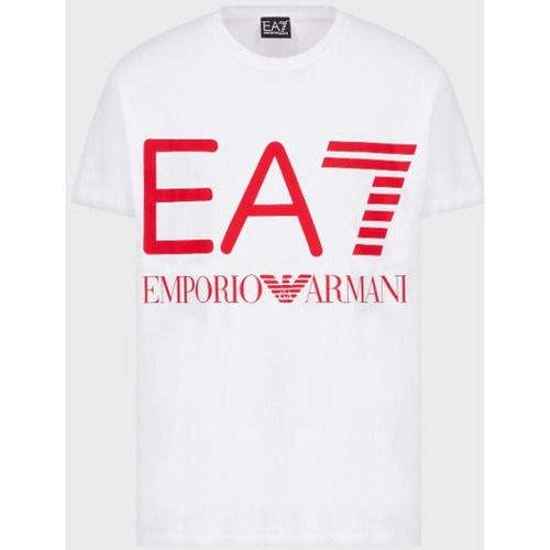 Abbigliamento Uomo T-shirt maniche corte Ea7 Emporio Armani 6LPTEI Bianco
