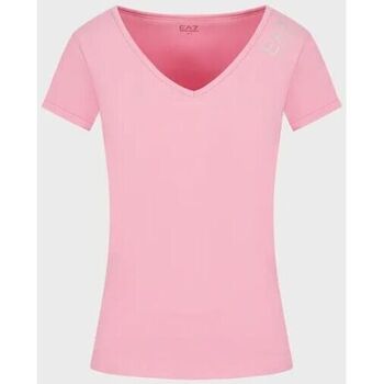 Abbigliamento Donna T-shirt maniche corte Ea7 Emporio Armani 3RTT12 Rosa