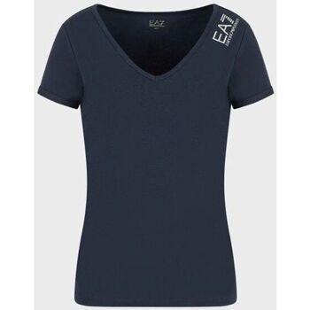 Abbigliamento Donna T-shirt maniche corte Ea7 Emporio Armani 3RTT12 Blu