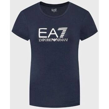 Abbigliamento Donna T-shirt maniche corte Ea7 Emporio Armani 8NTT66 Blu