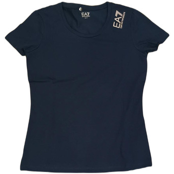 Abbigliamento Donna T-shirt maniche corte Ea7 Emporio Armani 8NTT50 Blu