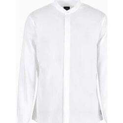 Abbigliamento Uomo Camicie maniche lunghe EAX 3DZC19 Bianco