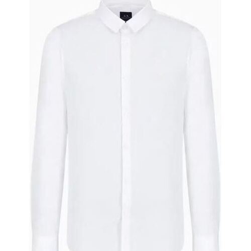 Abbigliamento Uomo Camicie maniche lunghe EAX 8NZC31 Bianco