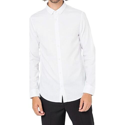 Abbigliamento Uomo Camicie maniche lunghe EAX 6RZC46 Bianco