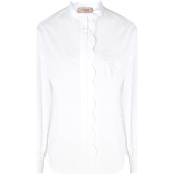 Abbigliamento Donna Camicie Twin Set Camicia  a sbuffo in cotone bianco Altri