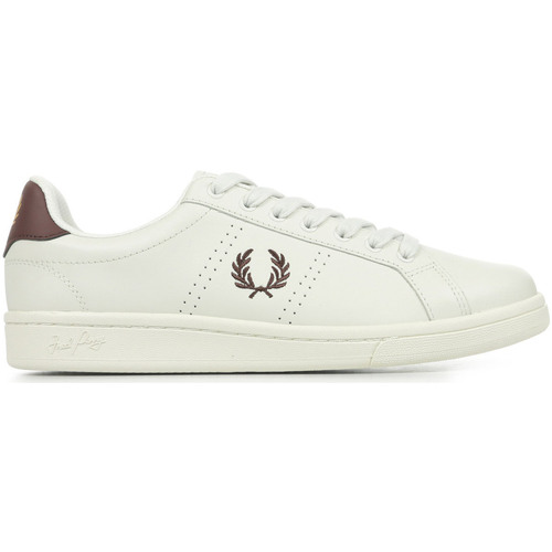 Scarpe Uomo Sneakers Fred Perry B721 Leather Bianco