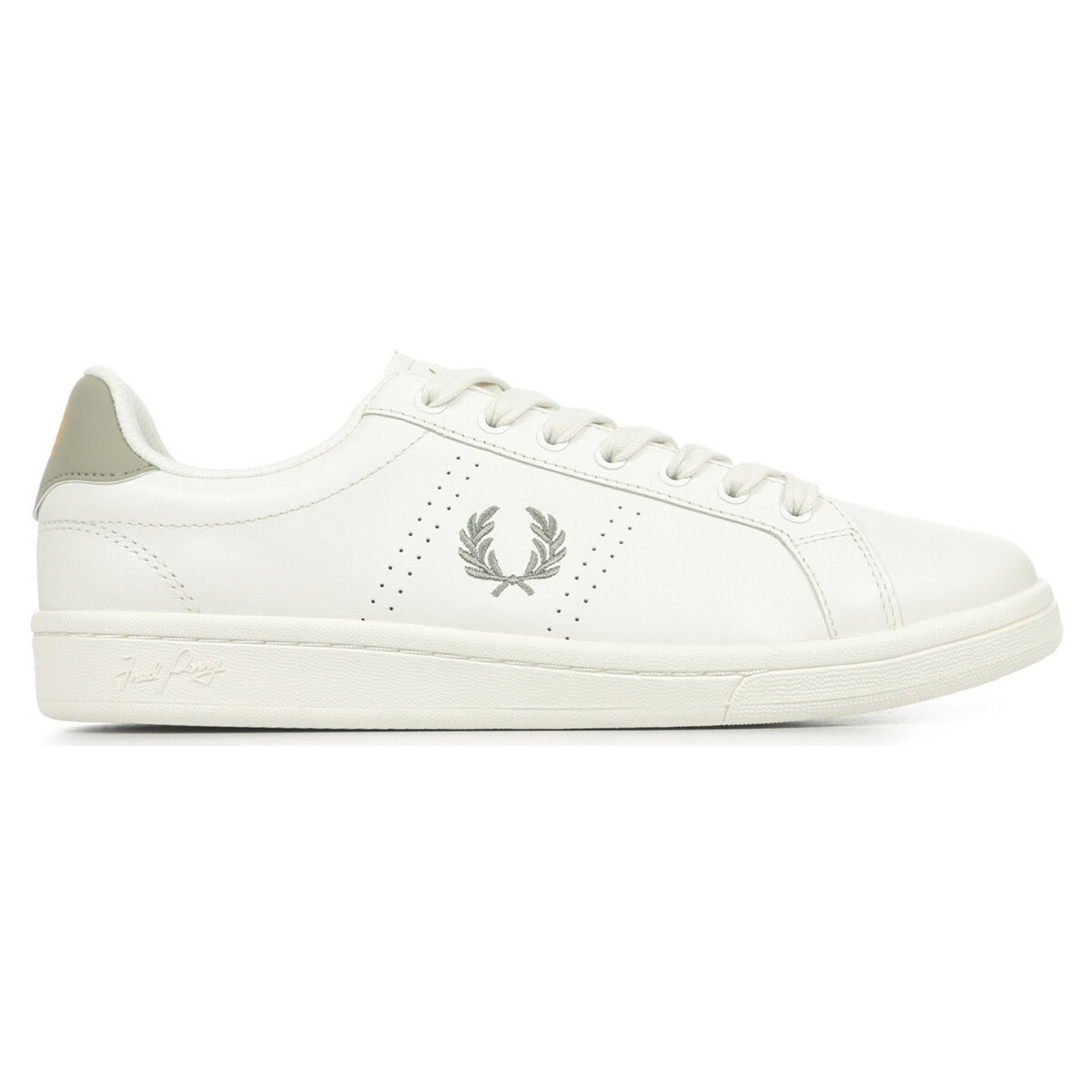 Scarpe Uomo Sneakers Fred Perry B721 Leather Bianco