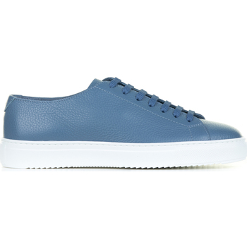 Scarpe Uomo Sneakers Doucal's Sneaker azzurra in pelle Blu