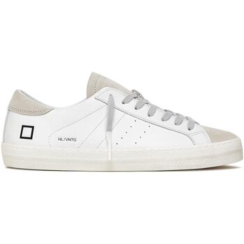 Scarpe Uomo Sneakers Date Sneaker Hill Low vintage in pelle Bianco