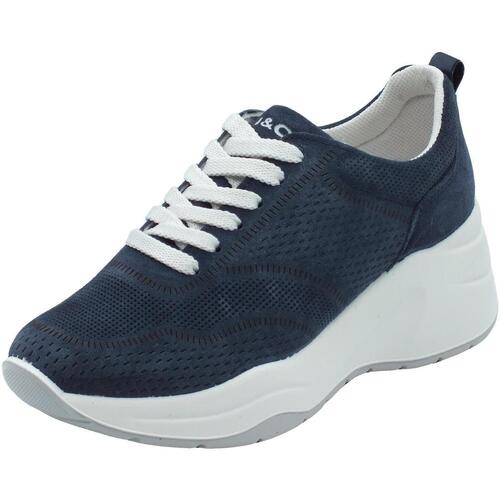 Scarpe Donna Sneakers IgI&CO 5664622 Scamosciato Blu
