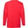 Abbigliamento Uomo T-shirts a maniche lunghe Fruit Of The Loom Valueweight Rosso