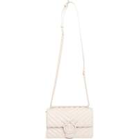 Borse Donna Tracolle Pinko mini love bag one simply panna Bianco