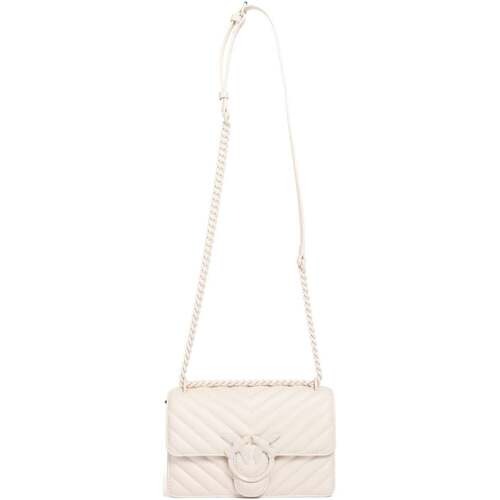 Borse Donna Tracolle Pinko mini love bag one simply panna Bianco