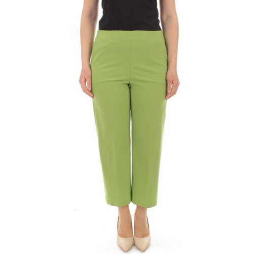 Abbigliamento Donna Pantaloni 5 tasche Gigliorosso 24160 Verde