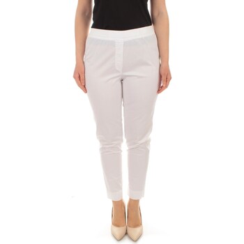 Abbigliamento Donna Pantaloni 5 tasche Gaia Life G4205812017 Bianco
