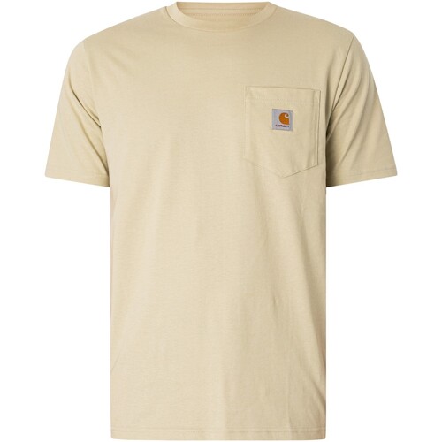 Abbigliamento Uomo T-shirt maniche corte Carhartt T-shirt tasca Beige