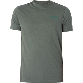 Abbigliamento Uomo T-shirt maniche corte EAX T-shirt con logo del petto Verde