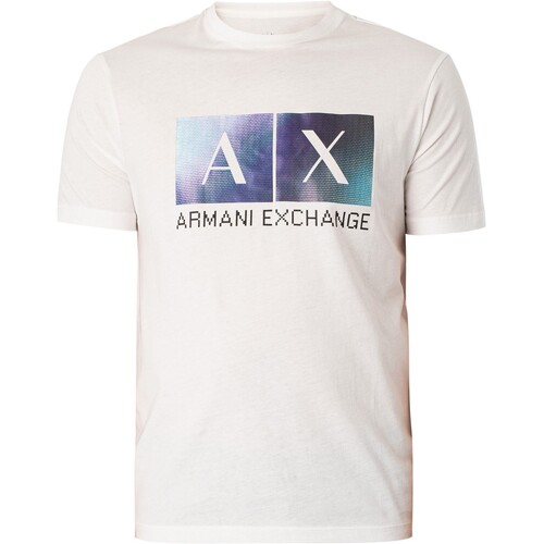 Abbigliamento Uomo T-shirt maniche corte EAX T-shirt grafica Bianco