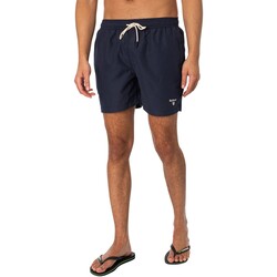 Abbigliamento Uomo Costume / Bermuda da spiaggia Barbour Pantaloncini da bagno con logo Staple Blu