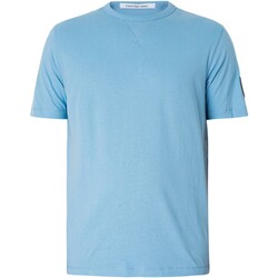 Abbigliamento Uomo T-shirt maniche corte Calvin Klein Jeans T-shirt regolare con stemma Blu