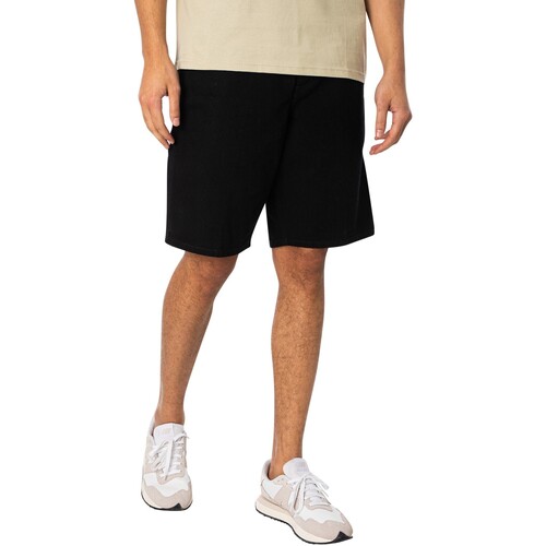Abbigliamento Uomo Shorts / Bermuda Carhartt Pantaloncini al ginocchio singoli Nero