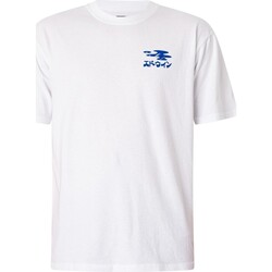Abbigliamento Uomo T-shirt maniche corte Edwin T-shirt con grafica idratata sul retro Bianco