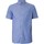 Abbigliamento Uomo Camicie maniche corte Gant Camicia a maniche corte in cotone e lino regolare Blu