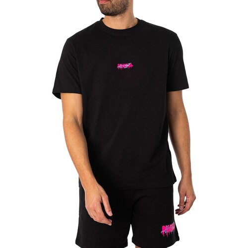 Abbigliamento Uomo T-shirt maniche corte BOSS T-shirt grafica Dindion Nero
