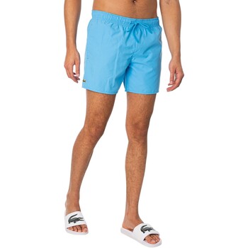 Abbigliamento Uomo Costume / Bermuda da spiaggia Lacoste Pantaloncini da bagno con logo Blu