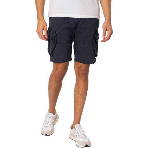 Abbigliamento Uomo Shorts / Bermuda Superdry Pantaloncini cargo centrali Blu