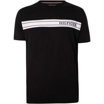 Abbigliamento Uomo Pigiami / camicie da notte Tommy Hilfiger T-shirt della linea Lounge Brand Nero