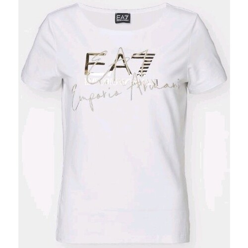 Abbigliamento Donna Top / T-shirt senza maniche Emporio Armani EA7 3DTT26 TJFKZ Bianco