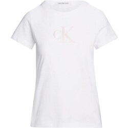 Abbigliamento Donna Polo maniche lunghe Calvin Klein Jeans J20J222343 Bianco