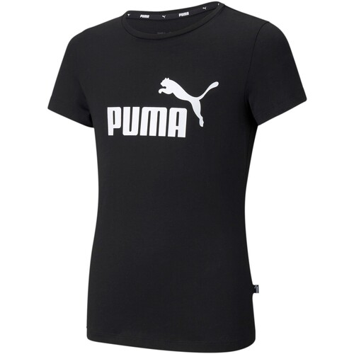 Abbigliamento Bambina T-shirt & Polo Puma 587029-01 Nero