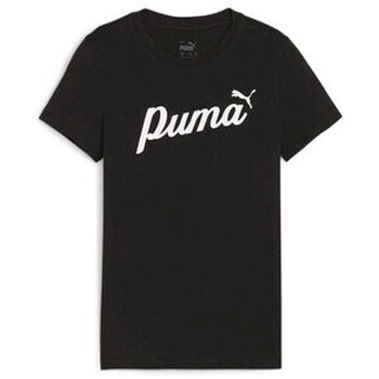 Abbigliamento Bambina T-shirt & Polo Puma 679402-01 Nero