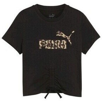Abbigliamento Bambina T-shirt & Polo Puma 679417-01 Nero