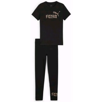 Abbigliamento Bambina T-shirt & Polo Puma 680321-01 Nero