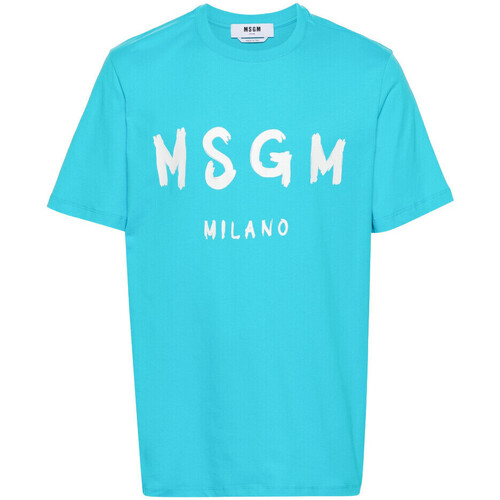Abbigliamento Uomo T-shirt & Polo Msgm T-SHIRT Blu